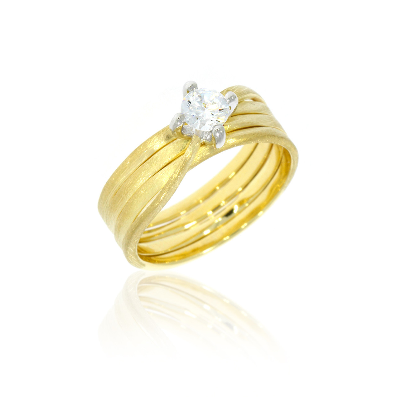 Buy Fida Luxurious Gold-Plated American Diamond Ring Online At Best Price @  Tata CLiQ