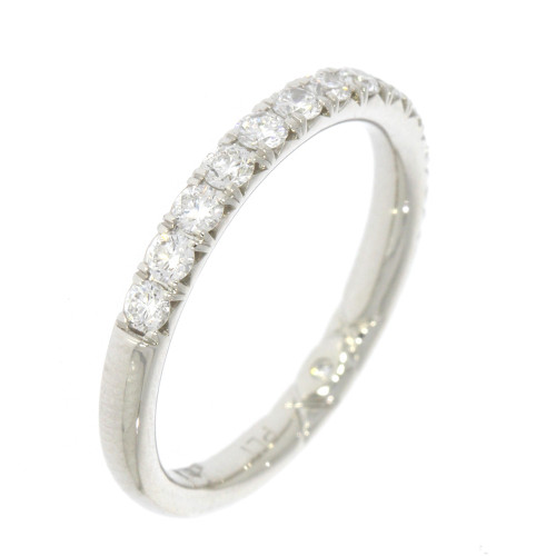 Platinum and Shared Prong Set 0.52ctw Diamond Wedding Band