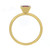 18K Yellow Gold and Princess Rhodolite Garnet Yumdrop Ring