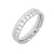 Platinum Diamond Edge Wedding Ring