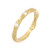 14K Yellow Gold and Diamond Beveled Edge Wedding Ring