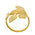 14K Yellow Gold and Diamond Floral Ring