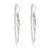 14K White Gold and Diamond In and Out Hoop Earrings