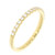 14K Yellow Gold and Diamond Wedding Band
