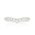 14K White Gold and 0.25ctw Diamond Contoured Wedding Band