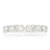 14K White Gold and Alternating Round and Emerald Cut Diamond Wedding Band