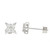 14K White Gold and Cluster Diamond "Star of Hope" Earrings