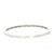 14K White Gold and Flush Set Diamond Bangle Bracelet