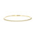 14K Yellow Gold and Diamond Flexible Bangle Bracelet