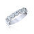 18K White Gold Shared Prong Diamond Ring