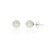 14K White Gold Pearl Earrings - 4-4.5mm