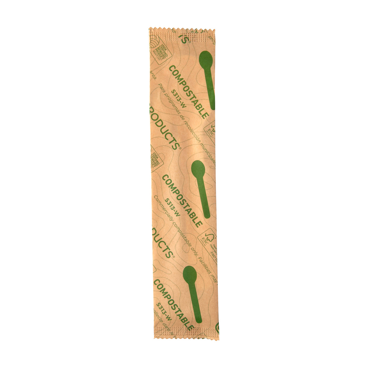 6.5in Paper Spoon, Wrapped