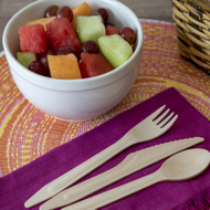 New Products: Wood Sporks & Low-Profile Oval Lid