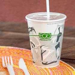 GreenStripe Paper Cold Cups & Lids