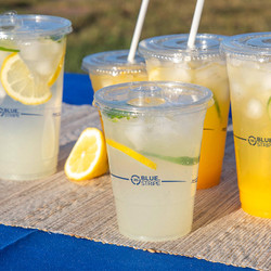 BlueStripe Cold Cups & Lids