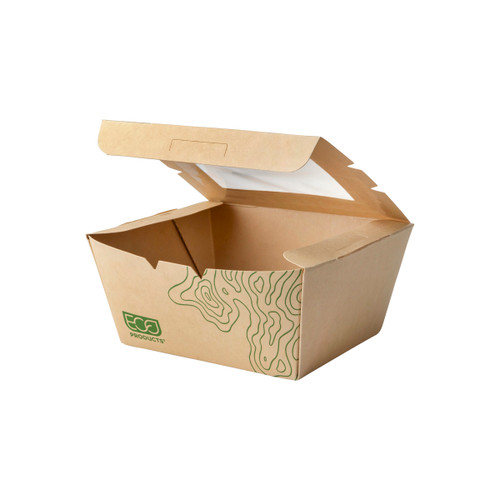 26oz Paper Windowed Food Box #1