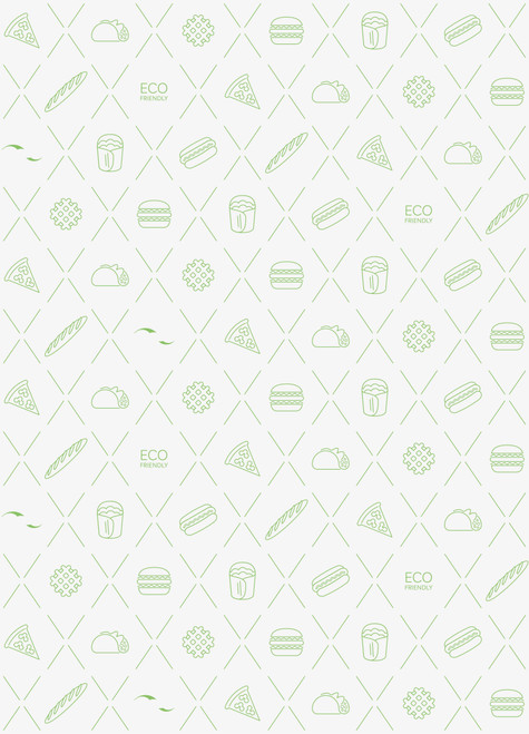 Eco Wrap 29,5 gsm White-Green 300x400mm