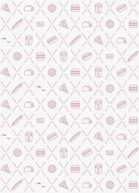 Eco Wrap 29,5 gsm White-Red 300x400mm