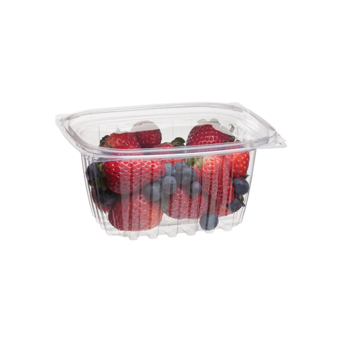 16oz Rectangular Deli Container & Lid, Clear