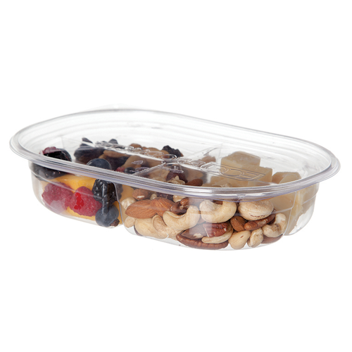 32oz 4-Compt Snack Container, Clear