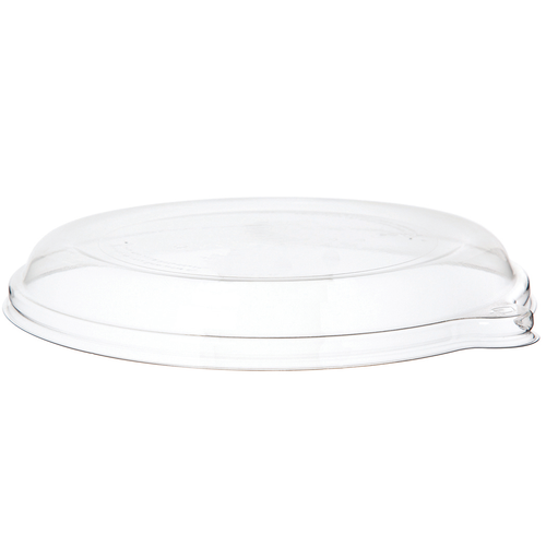 9in WorldView™ RPET Lid for Round Containers, Clear