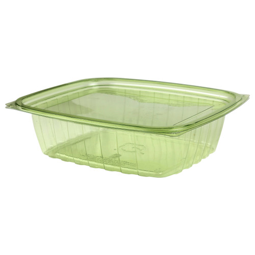 24oz Rectangular Deli Container & Lid, Green