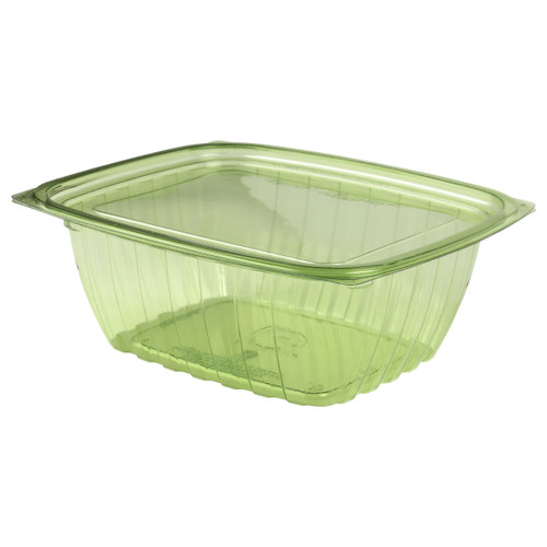 32oz Rectangular Deli Container & Lid, Green