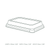 RPET Lid fits MF Rectangular Take-Out Containers 862 & 863