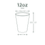 BP Hot Cup 355ml (12oz) Ø 90mm - FSC Mix