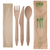 6.5in Wood Cutlery Kit (K,F,S,N)