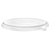 24-48oz WorldView™ Flat PLA  Lid for Oval Containers, Vented, Clear