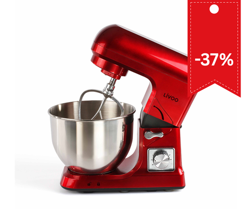 Kuhinjski robot 1000W 5L, rdeča barva