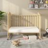 Luxe Mini3 Single-Stage Breathable Mini Crib Mattress fits snugly inside the mini crib.