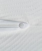 Zippered crib mattress cover for easy removal. Machine Wash cover.
