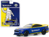 2019 Ford Mustang Shelby GT350R "Michelin Tires" Blue with Yellow Stripes "Hobby Exclusive" 1/64 Diecast Model Car by Greenlight