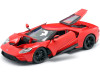 2017 Ford GT Red with Black Wheels "Special Edition" 1/18 Diecast Model Car by Maisto