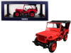 1/18 Norev 1942 Jeep Red Diecast Car Model