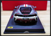 1/18 BBR Ferrari 488 Pista (Silver w/ Red Stripe) Resin Car Model Limited