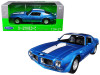 1972 Pontiac Firebird Trans Am Blue Metallic 1/24-1/27 Diecast Model Car by Welly