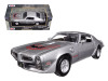 1973 Pontiac Firebird Trans Am Silver 1/24 Diecast Model Car by Motormax