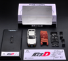 1/64 Time Model Initial D Toyota AE86 (White) with 3D Frame Diecast Car Model