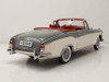 1/18 1958 MERCEDES-BENZ 220SE OPEN CONVERTIBLE - Gray / White Diecast Car Model