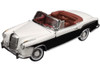 1/18 1958 MERCEDES-BENZ 220SE OPEN CONVERTIBLE -Ivory/Black - Ivory / Black Diecast Car Model