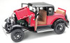 1/18 1931 Ford Model A Coupe - Aurora Red / Andalusite Blue Diecast Car Model