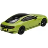 1/64 Mini GT Bentley Continental GT Mulliner (Green Metallic with Black Top) Diecast Car Model