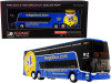 Van Hool TDX Double-Decker Bus Blue #M23 "Philadelphia-New York" "MegaBus" "The Bus & Motorcoach Collection" 1/87 (HO) Diecast Model by Iconic Replicas
