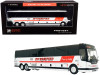 Prevost X3-45 Coach Bus "Calgary" (Canada) "Diversified Transportation" White with Red Stripes 1/87 (HO) Diecast Model by Iconic Replicas