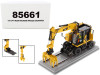CAT Caterpillar M323F Railroad Wheeled Excavator with Operator and 3 Work Tools Safety Yellow Version "High Line Series" 1/50 Diecast Model by Diecast Masters