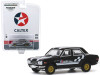 1971 Datsun 510 4-Door Sedan "Caltex with Techron" Black with Stripes "Hobby Exclusive" 1/64 Diecast Model Car by Greenlight