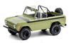 1/18 1975 Ford Bronco Sport - Medium Green Glow with Sunraysia Wheels, Tow Mirrors, Custom Roll Bar and Tube Front Bumper Diecast Car Model